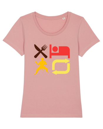Eat Sleep Kata Repeat  Canyon Pink
