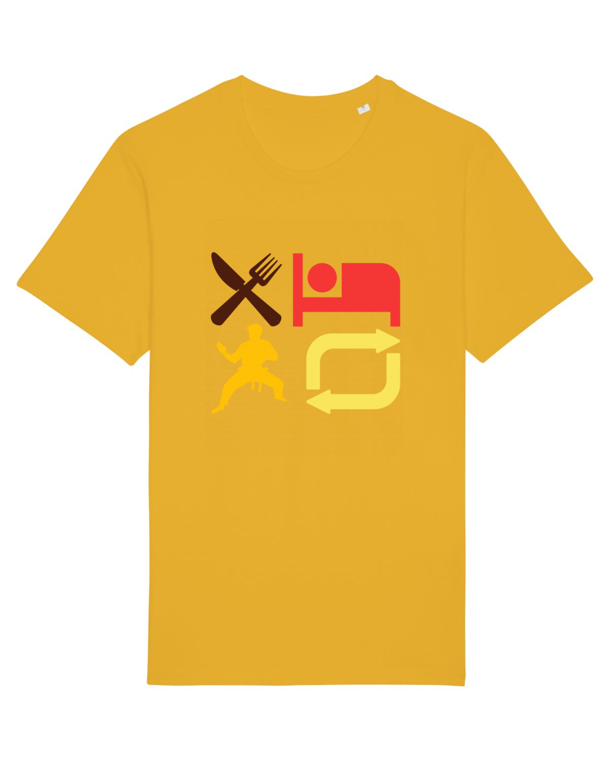 Tricou mânecă scurtă Unisex Rocker Spectra Yellow