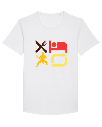 Eat Sleep Kata Repeat  White