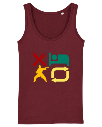 Eat Sleep Kata Repeat  Burgundy