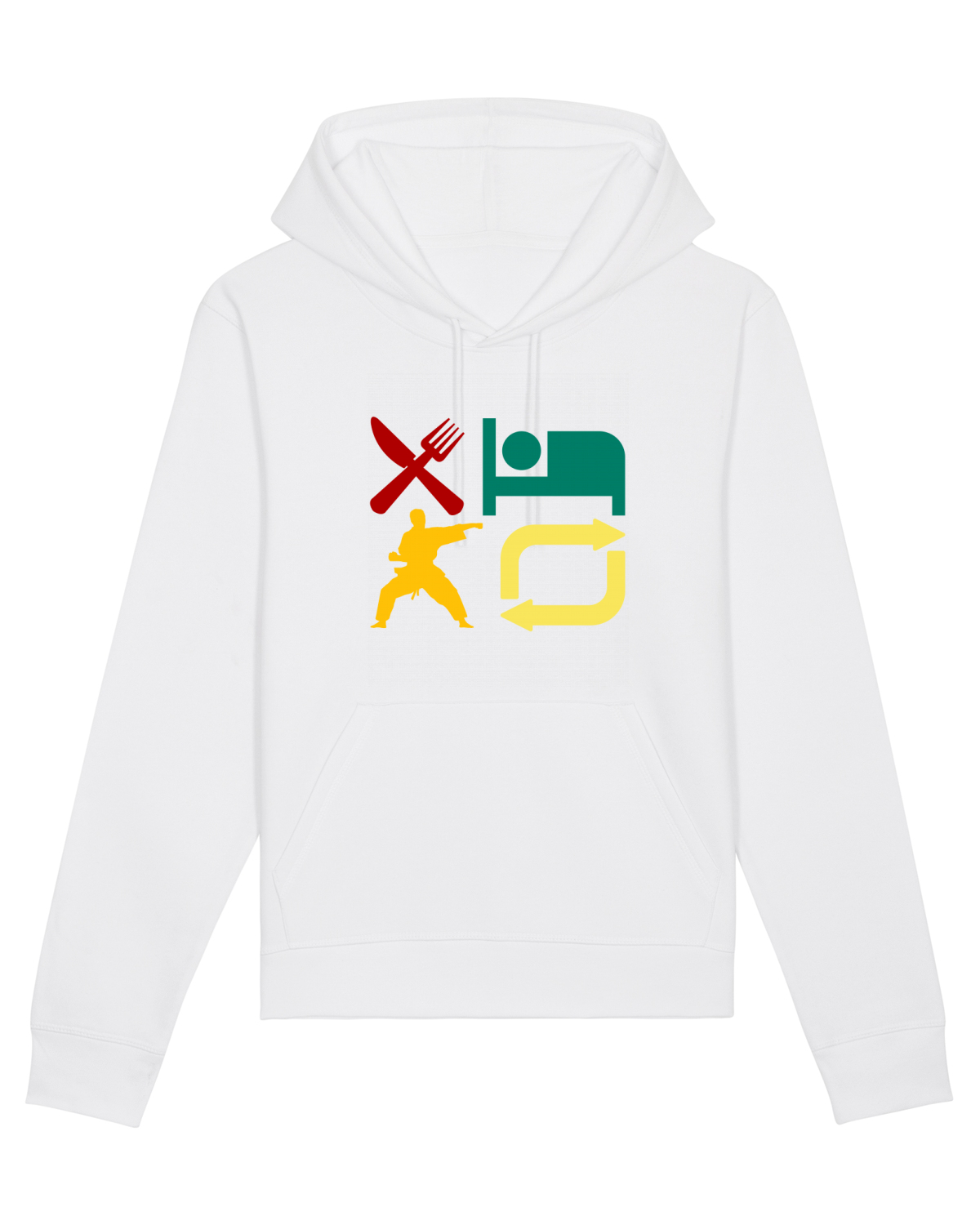 Hanorac Unisex Drummer White