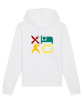 Eat Sleep Kata Repeat  White