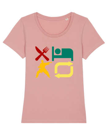 Eat Sleep Kata Repeat  Canyon Pink