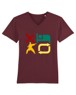 Eat Sleep Kata Repeat  Tricou mânecă scurtă guler V Bărbat Presenter