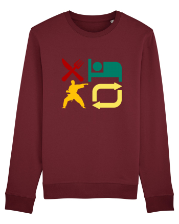 Eat Sleep Kata Repeat  Burgundy