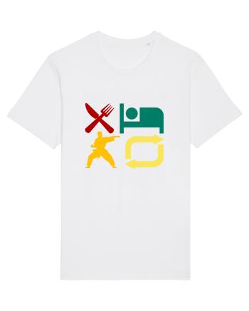 Eat Sleep Kata Repeat  White
