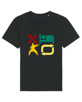 Eat Sleep Kata Repeat  Black