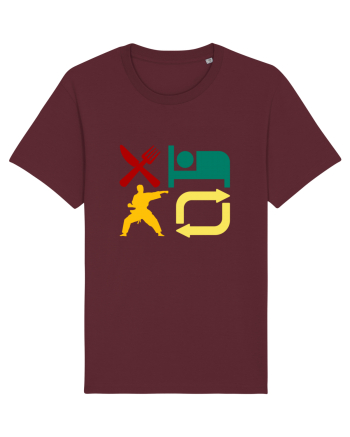 Eat Sleep Kata Repeat  Burgundy