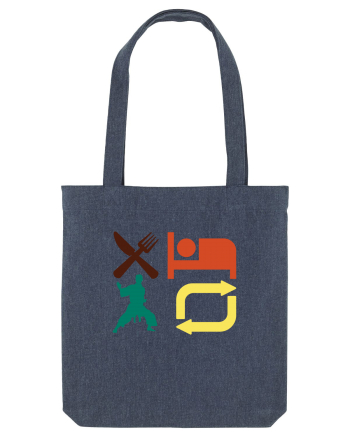 Eat Sleep Kata Repeat  Midnight Blue