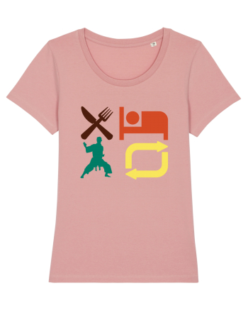 Eat Sleep Kata Repeat  Canyon Pink