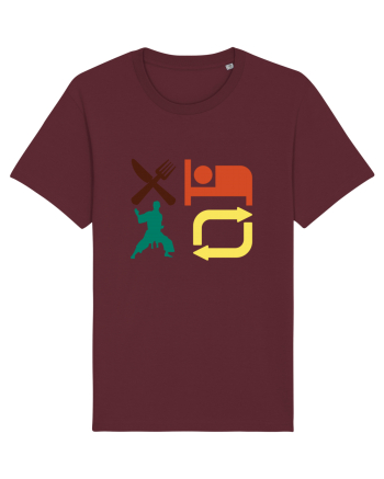 Eat Sleep Kata Repeat  Burgundy