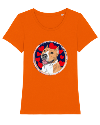 I Love Pitbull Bright Orange