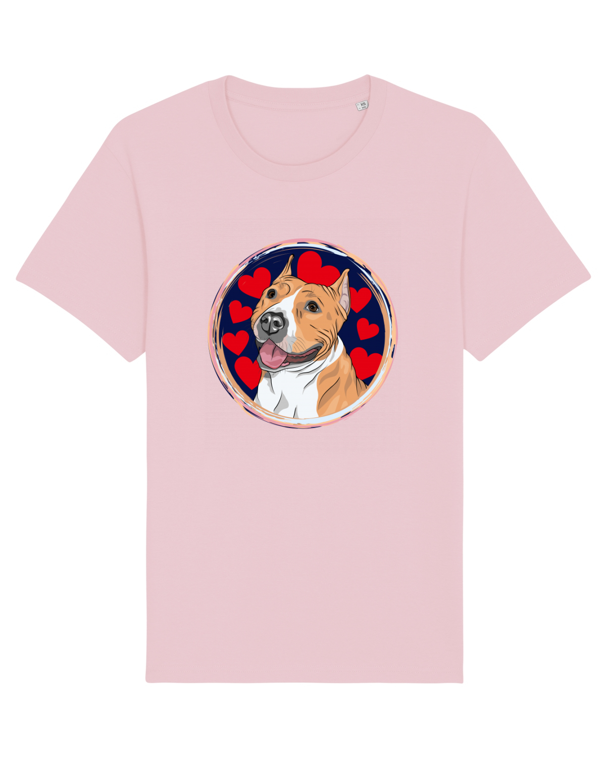 Tricou mânecă scurtă Unisex Rocker Cotton Pink