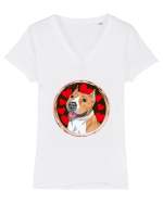 I Love Pitbull Tricou mânecă scurtă guler V Damă Evoker