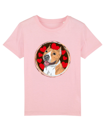 I Love Pitbull Cotton Pink