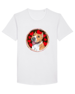I Love Pitbull Tricou mânecă scurtă guler larg Bărbat Skater