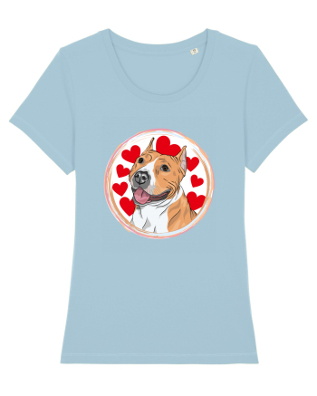 I Love Pitbull Sky Blue