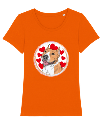 I Love Pitbull Bright Orange