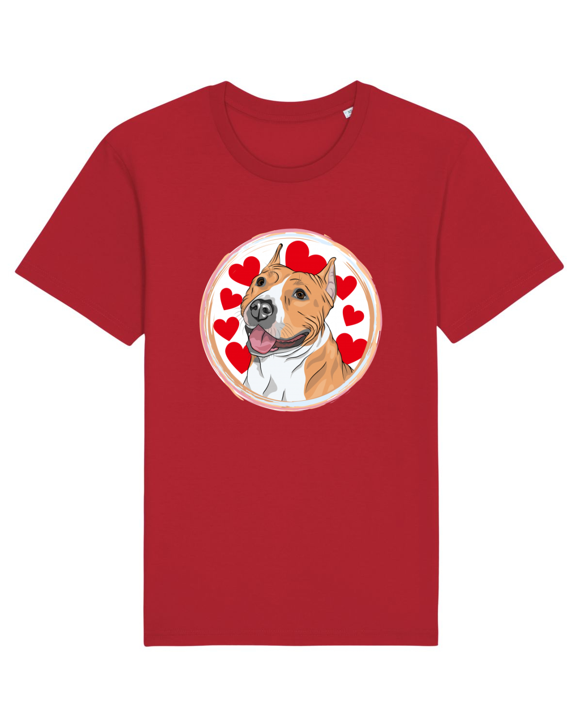 Tricou mânecă scurtă Unisex Rocker Red