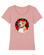 I Love Pitbull Tricou mânecă scurtă guler larg fitted Damă Expresser