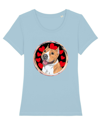 I Love Pitbull Sky Blue