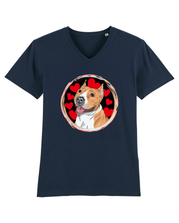 I Love Pitbull French Navy