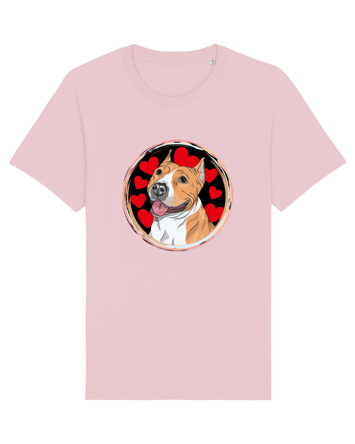 Tricou mânecă scurtă Unisex Rocker Cotton Pink