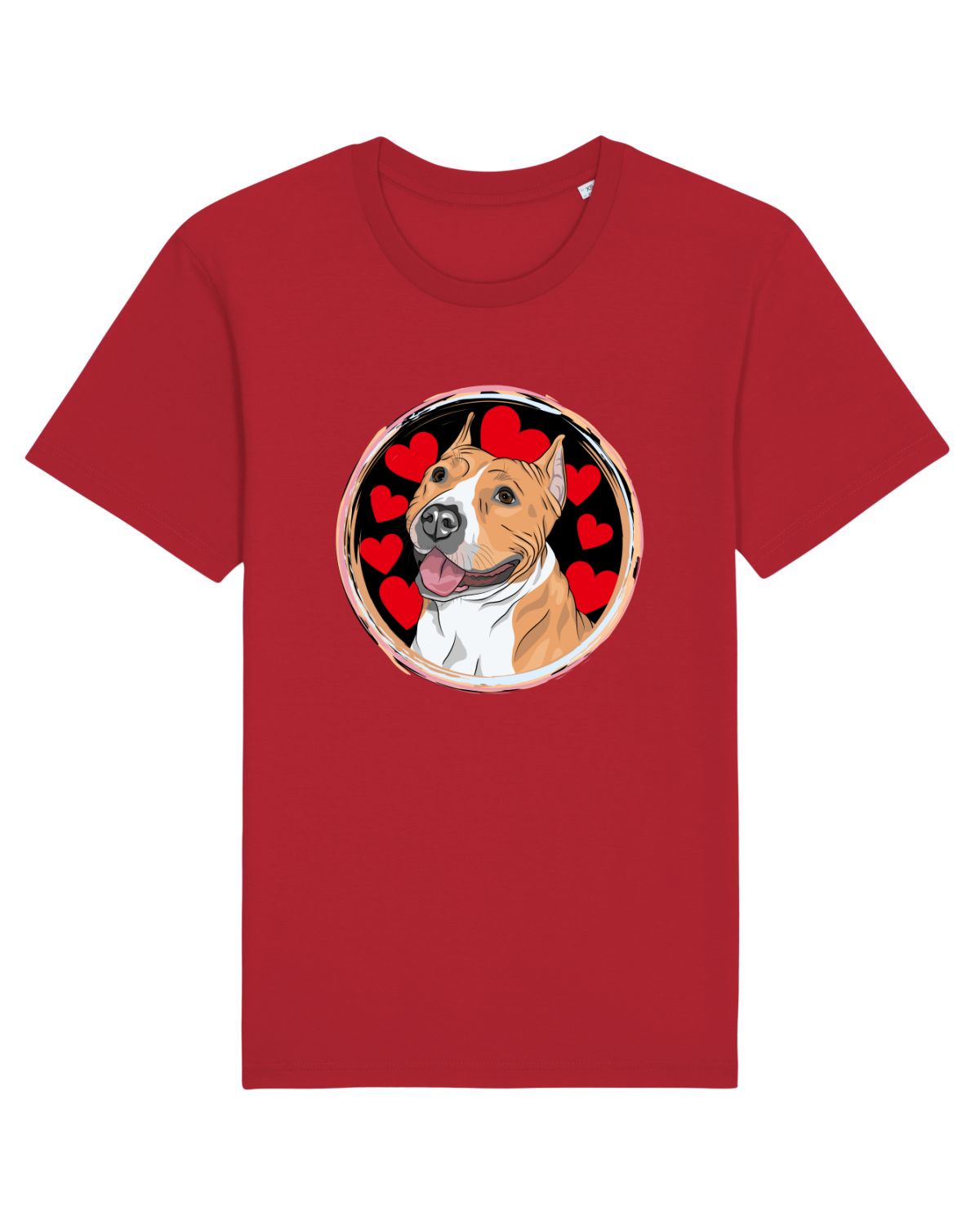 Tricou mânecă scurtă Unisex Rocker Red