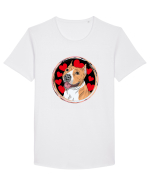 I Love Pitbull Tricou mânecă scurtă guler larg Bărbat Skater