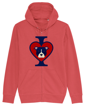 I Love Pitbull Carmine Red