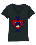 I Love Pitbull Tricou mânecă scurtă guler V Damă Evoker