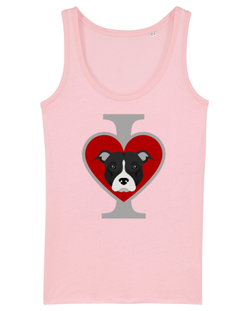 I Love Pitbull Cotton Pink