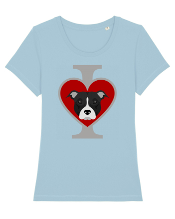 I Love Pitbull Sky Blue