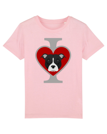 I Love Pitbull Cotton Pink