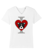 I Love Pitbull Tricou mânecă scurtă guler V Bărbat Presenter