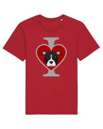 I Love Pitbull Red