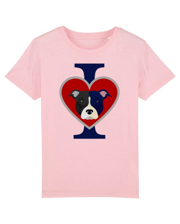 I Love Pitbull Cotton Pink
