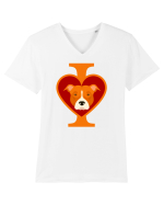 I Love Pitbull Tricou mânecă scurtă guler V Bărbat Presenter