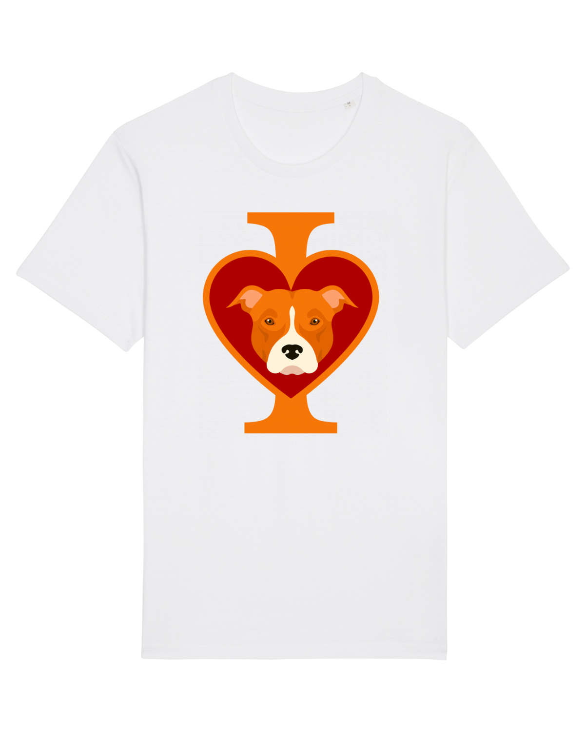 Tricou mânecă scurtă Unisex Rocker White