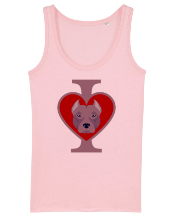 I Love Pitbull Cotton Pink