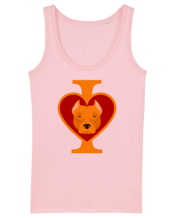 I Love Pitbull Cotton Pink