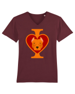 I Love Pitbull Tricou mânecă scurtă guler V Bărbat Presenter