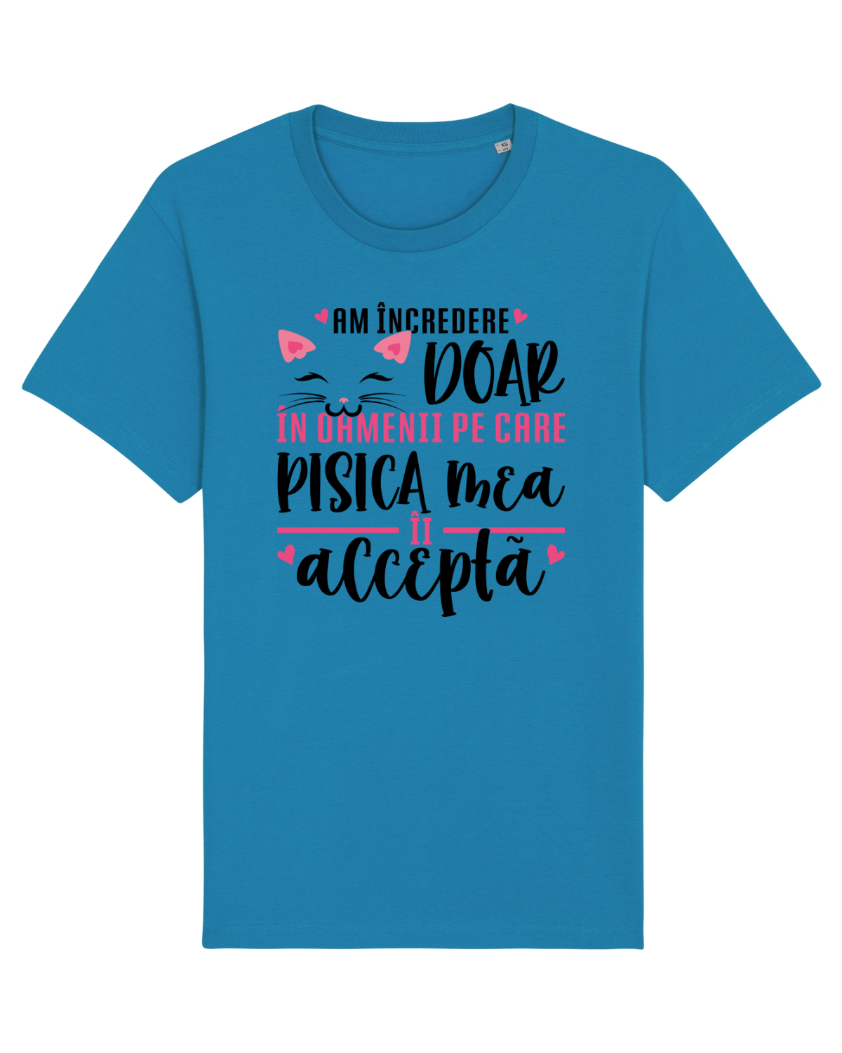 Tricou mânecă scurtă Unisex Rocker Azur