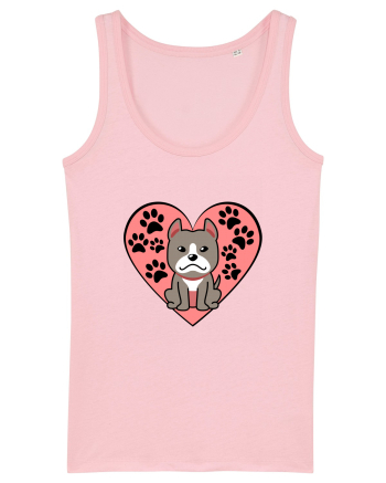 I Love Pitbull Cotton Pink