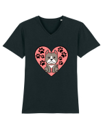 I Love Pitbull Tricou mânecă scurtă guler V Bărbat Presenter