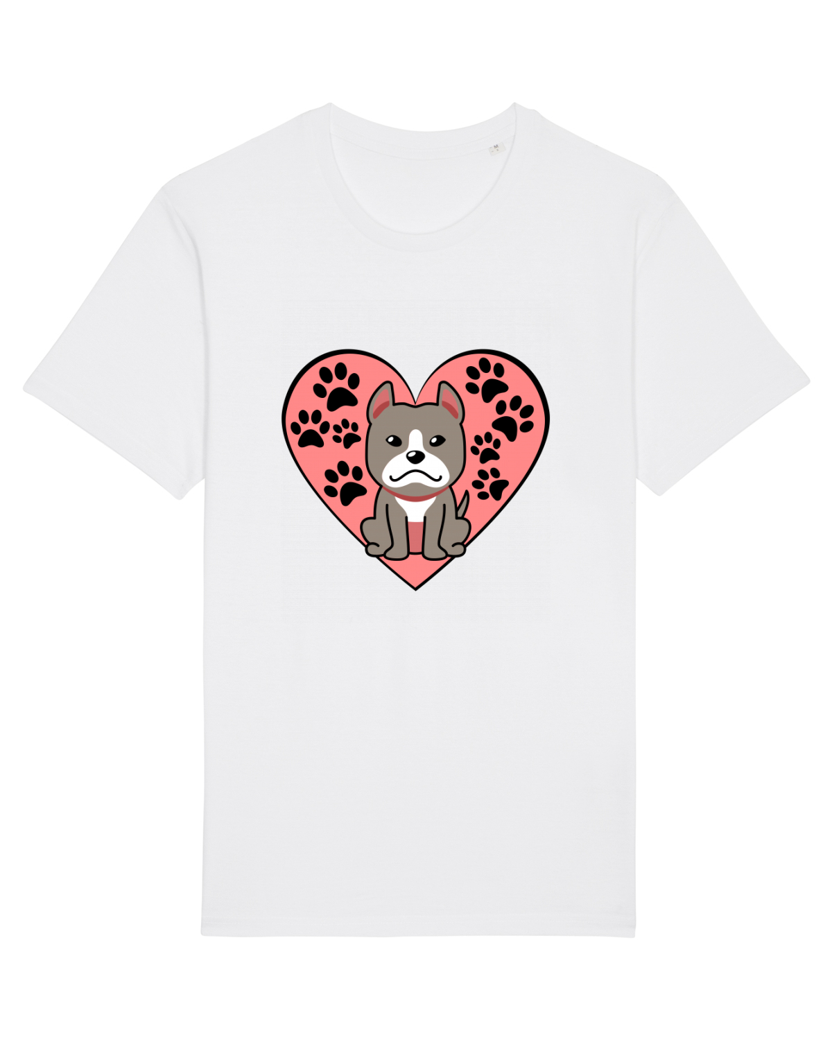 Tricou mânecă scurtă Unisex Rocker White