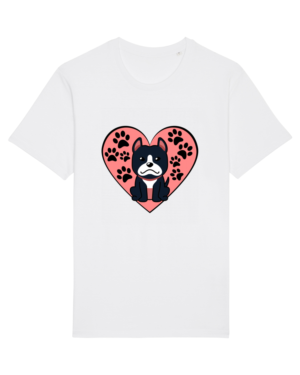 Tricou mânecă scurtă Unisex Rocker White
