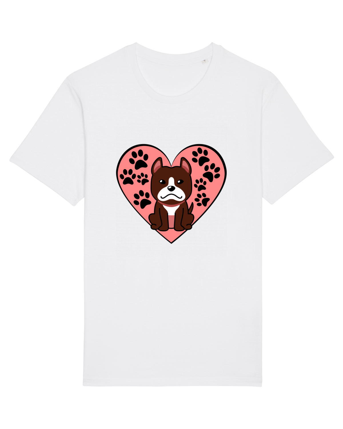 Tricou mânecă scurtă Unisex Rocker White