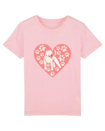 I Love Pitbull Cotton Pink