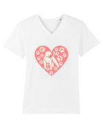 I Love Pitbull Tricou mânecă scurtă guler V Bărbat Presenter